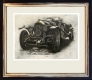 Radierung / Three Litre Bentley Red Label im Modellrahmen / Weißgold  2115