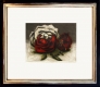Rose / Radierung im Modellrahmen 751