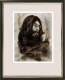 John Lennon 1 / Gouache / Druck im Rahmen