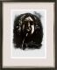 John Lennon 2 / Gouache / Druck im Rahmen