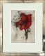 Radierung / Amaryllis im Modellrahmen 477